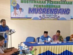 Ketua DPRD Tanjab Timur Menghadiri Musrenbang Kecamatan Geragai